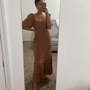 Brown maxi dress
